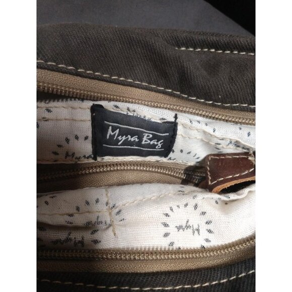 Myra Bag Leather & Wool Tote Backpack With Tassel Accent - Picture 4 of 14